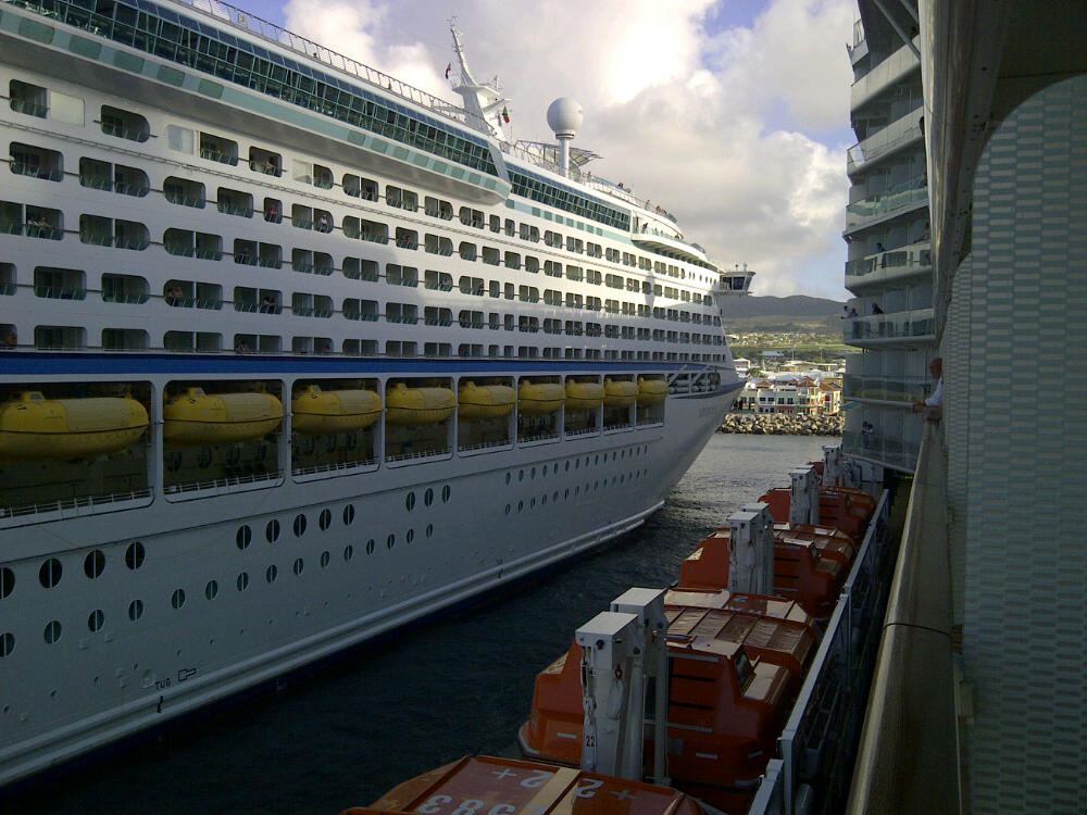 Adventure of the Seas arriving at St.Kitts