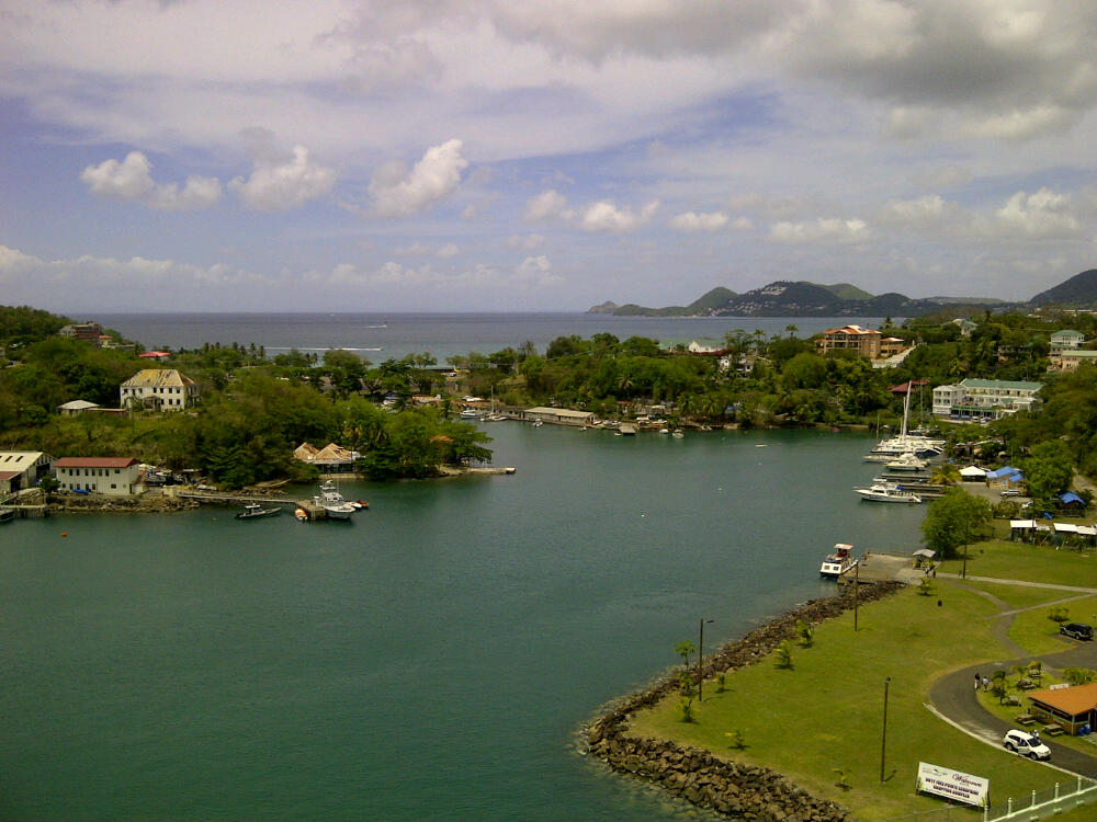 St. Lucia from the Solstice Deck
