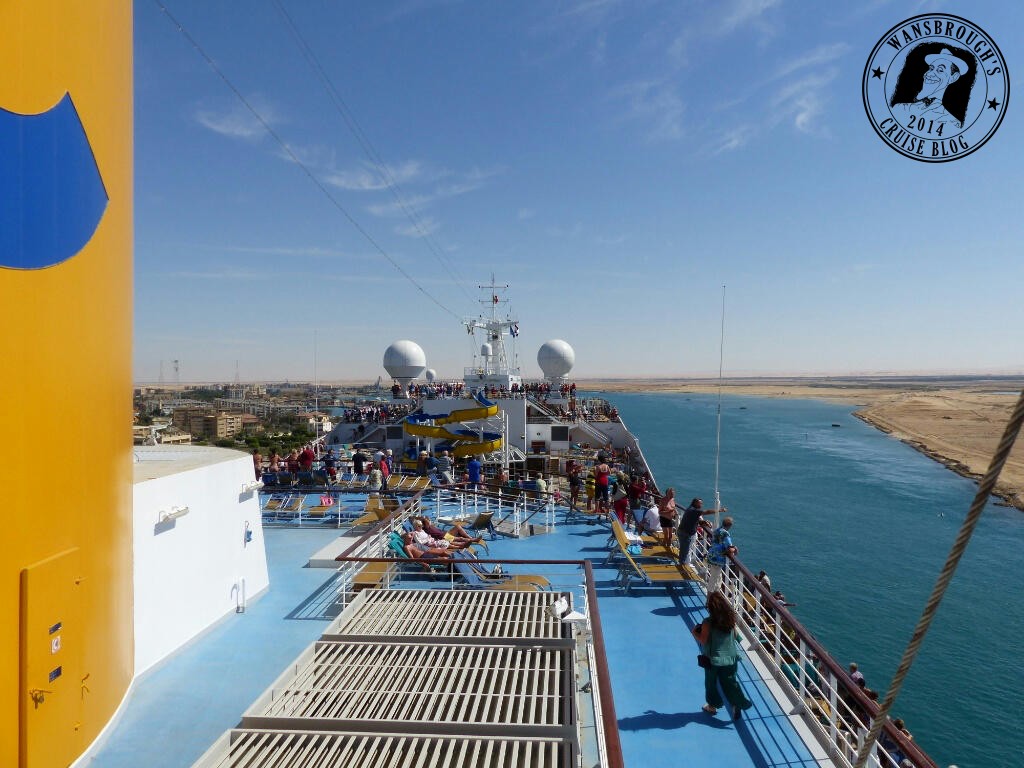 Costa Fortuna entering the Suez Canal